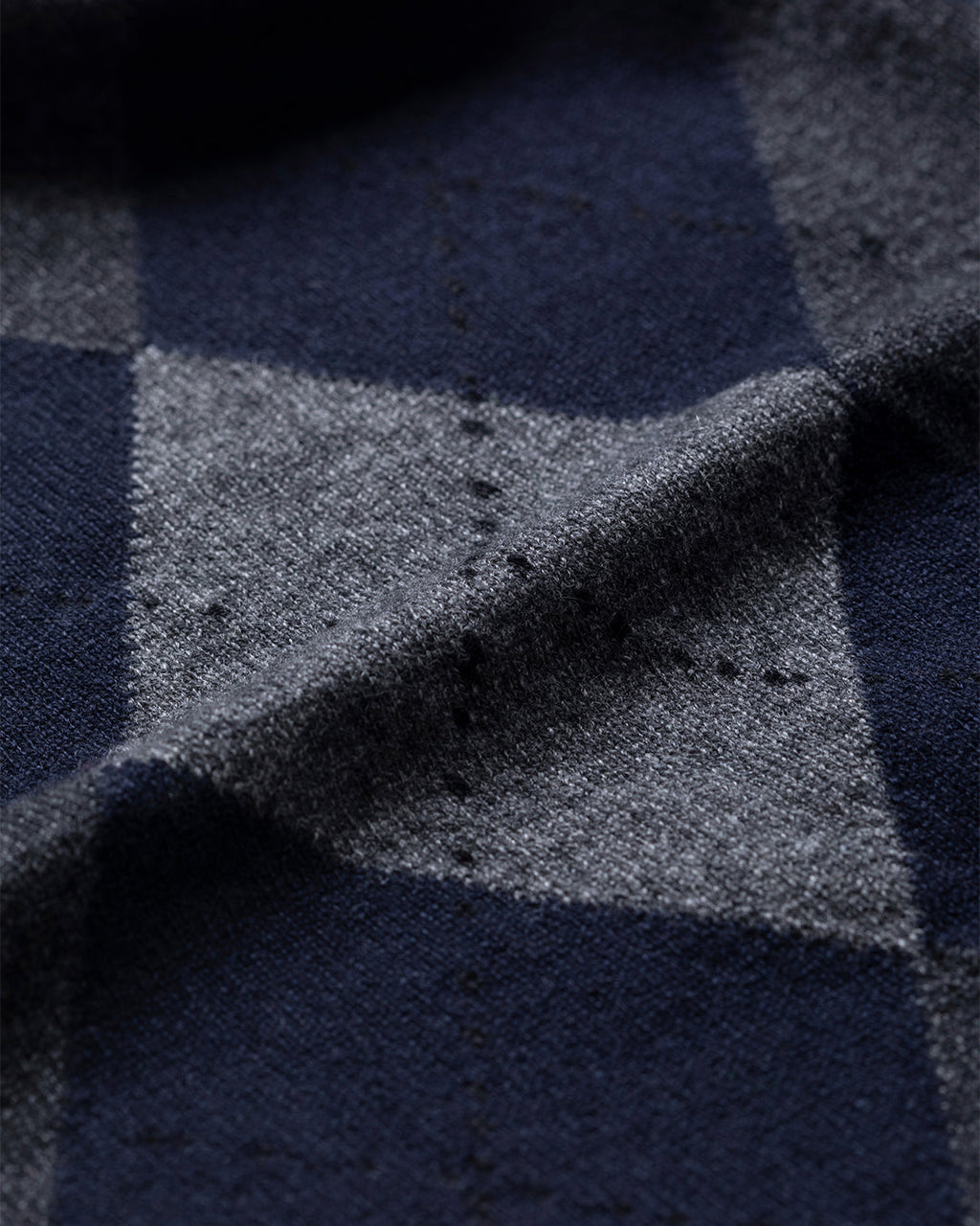 Clan Dark Navy Argyle Cashmere Bandana