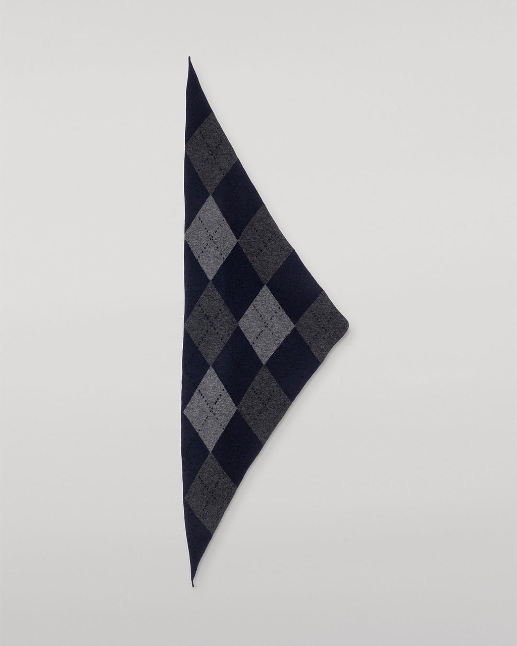 Clan Dark Navy Argyle Cashmere Bandana