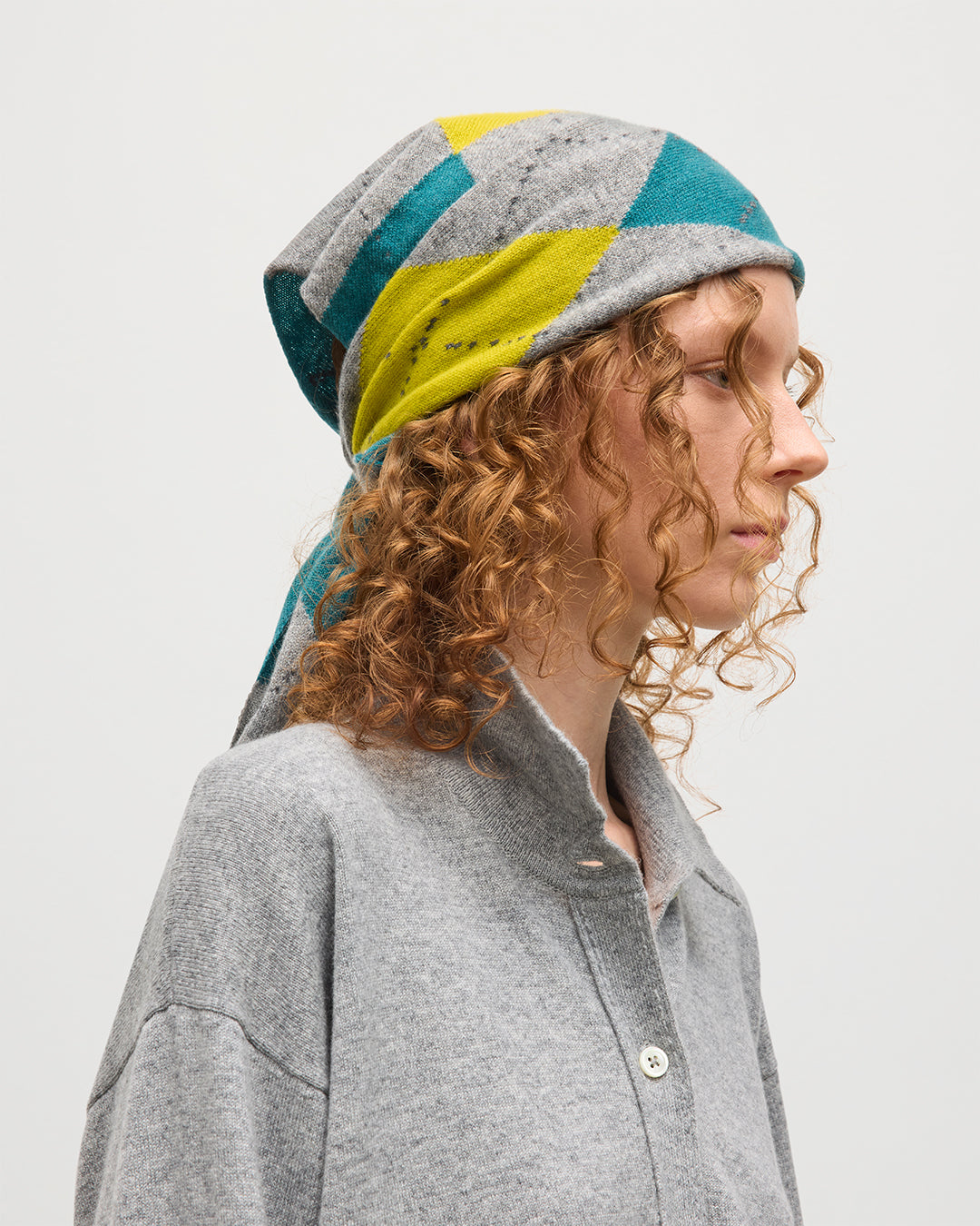 Clan Grey Argyle Cashmere Bandana