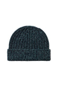 Half Cardigan Stich Dark Green Cashmere Beanie