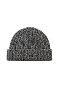 Half Cardigan Stich Charcoal Cashmere Beanie