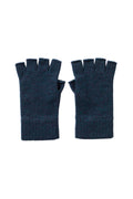 Fingerless Navy Cashmere Gloves