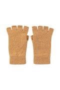 Fingerless Camel Cashmere Gloves
