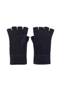 Fingerless Dark Navy Cashmere Gloves