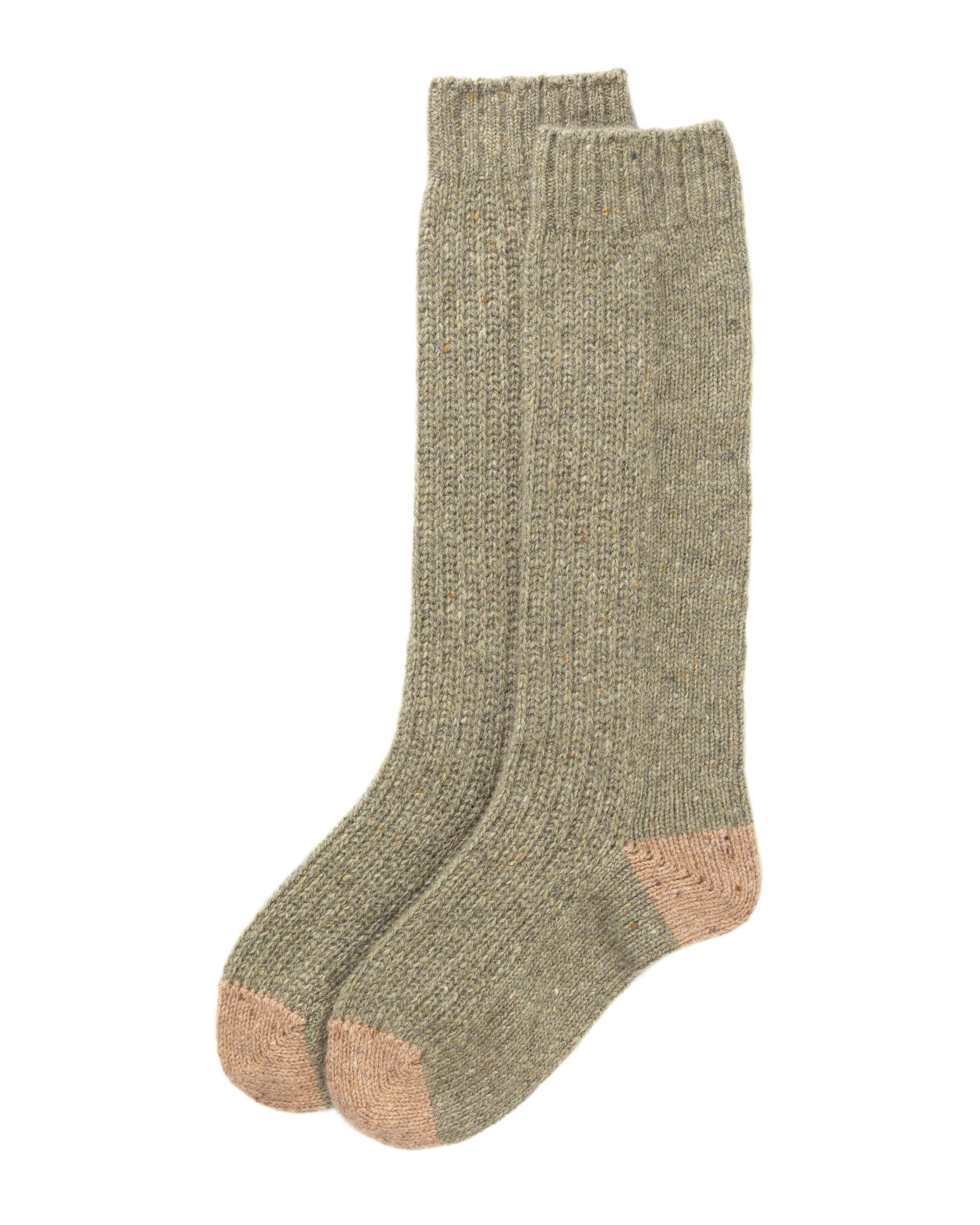 Women's Donegal Cashmere Green Socks
