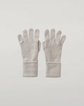 Seed Stitch White Cashmere Gloves