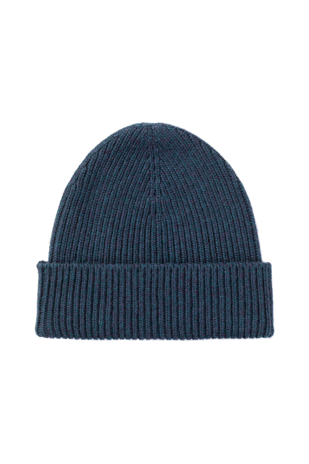 Ribbed Navy Cashmere Beanie