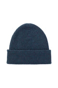 Ribbed Navy Cashmere Beanie