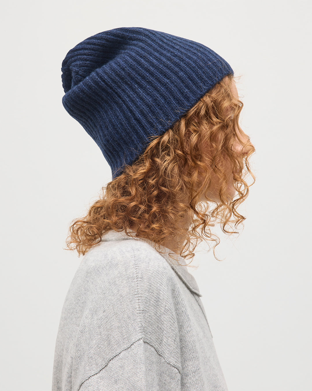 Lovat Navy Cashmere Hat