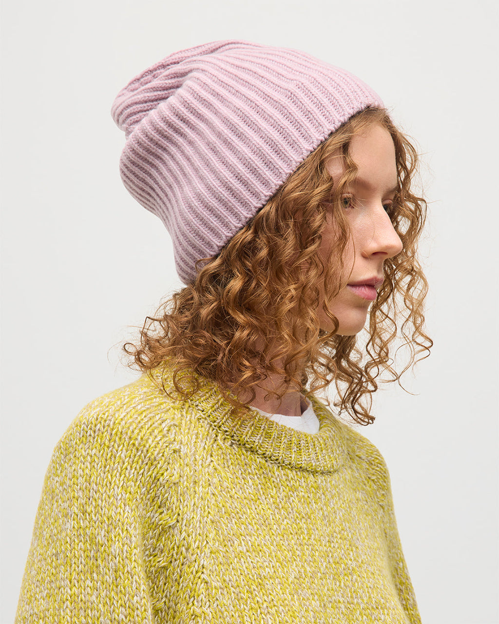 Lovat Light Pink Cashmere Hat