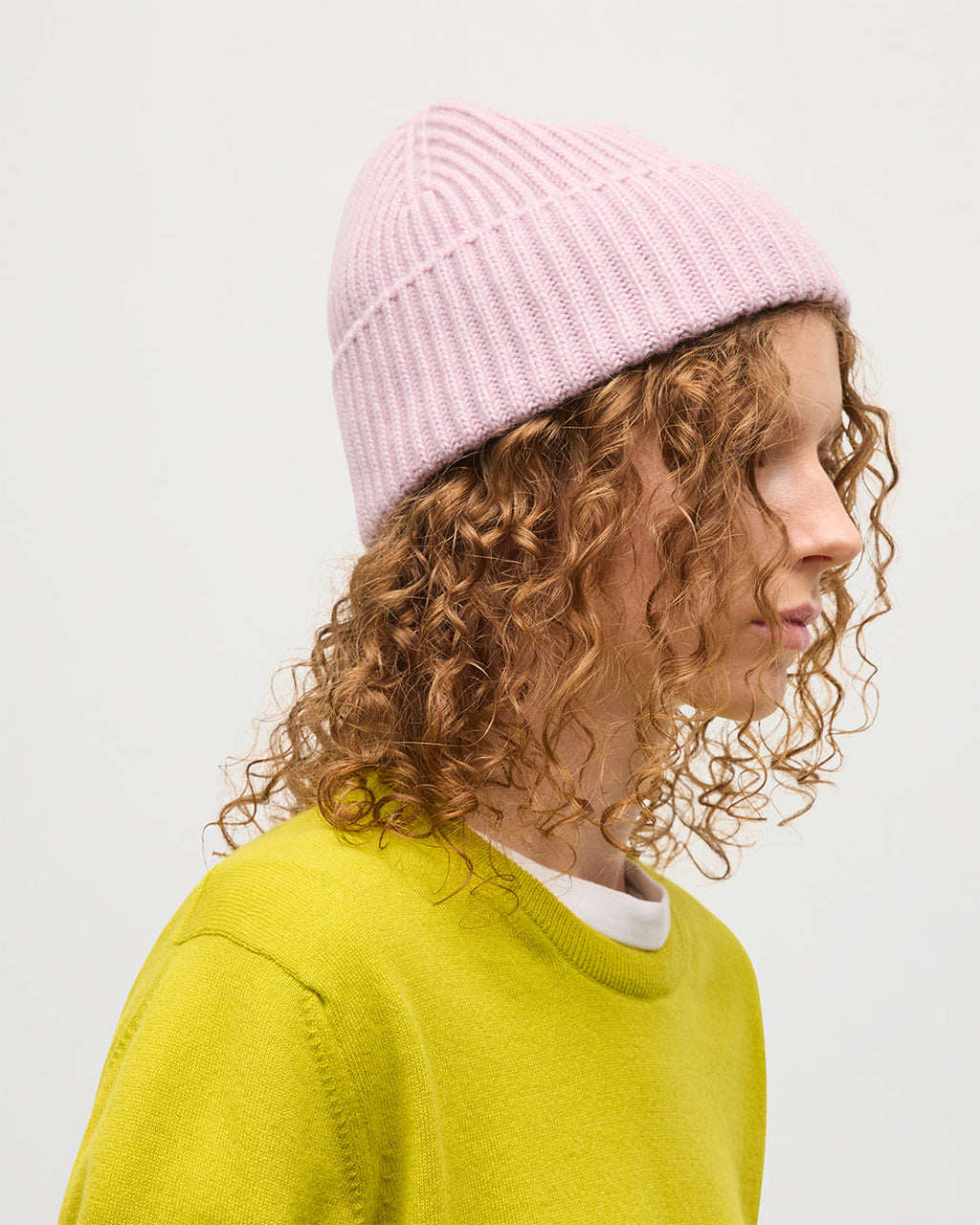 Lovat Light Pink Cashmere Hat