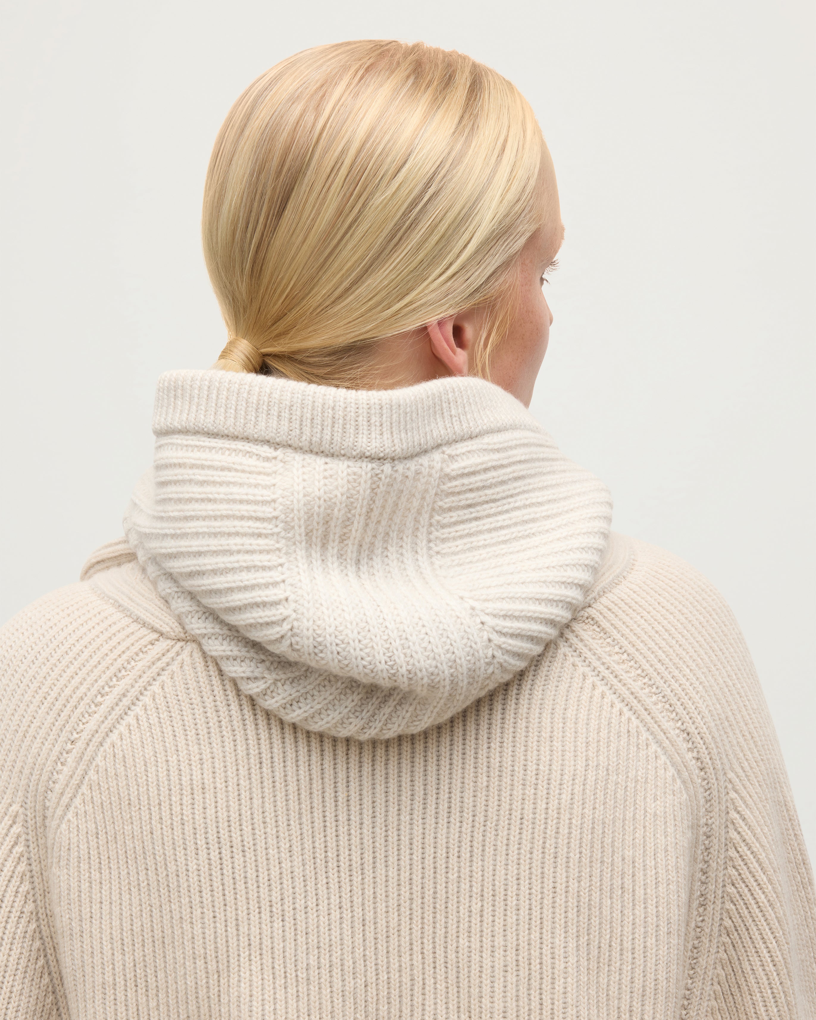 Nevis Natural Cashmere Hood
