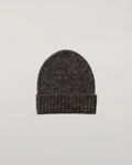 Cashmere Bouclé Charcoal Beanie