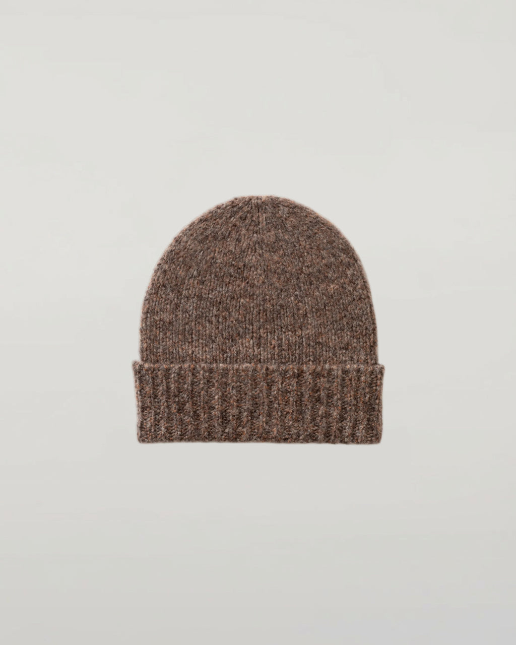 Cashmere Bouclé Brown Beanie
