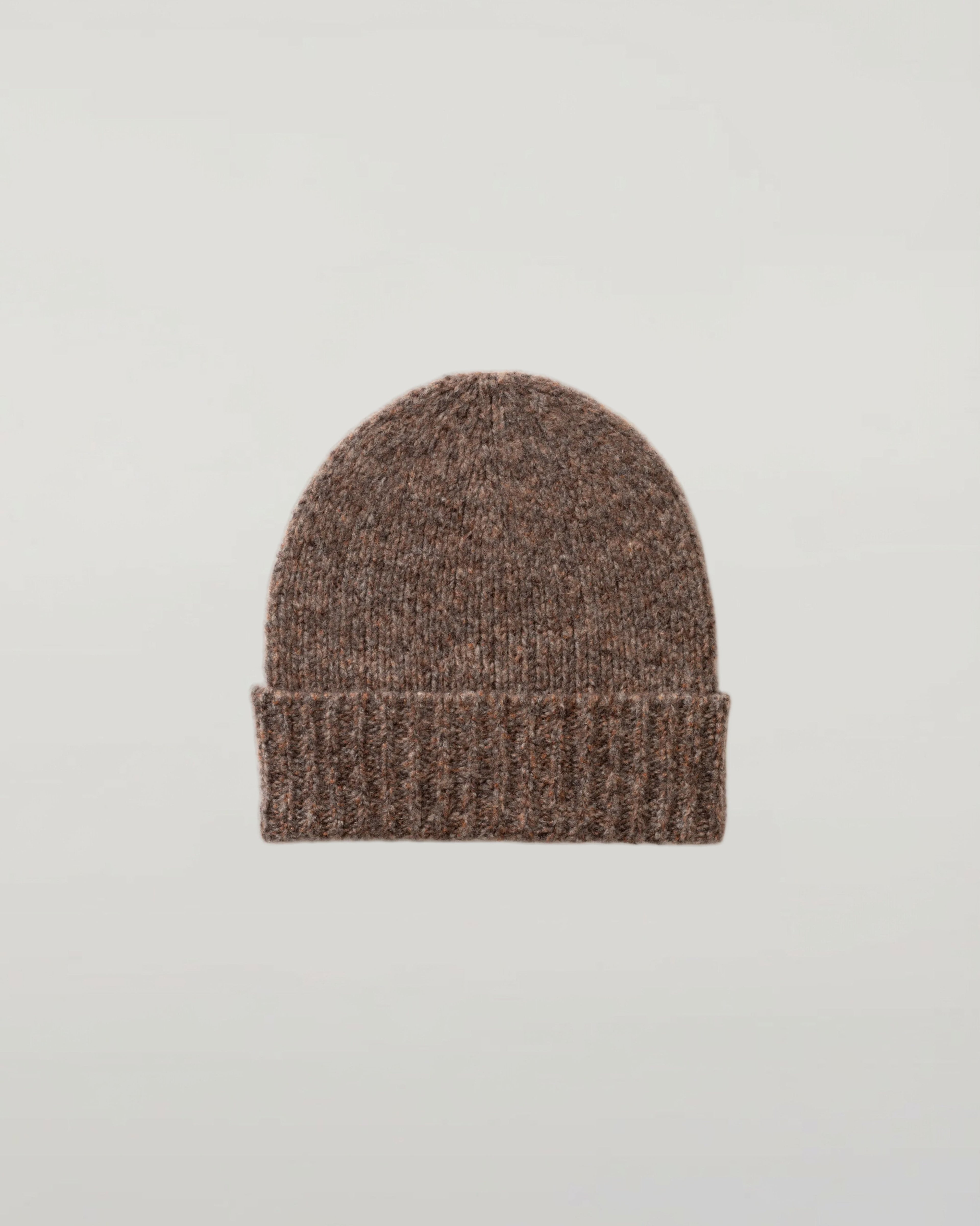 Cashmere Bouclé Brown Beanie