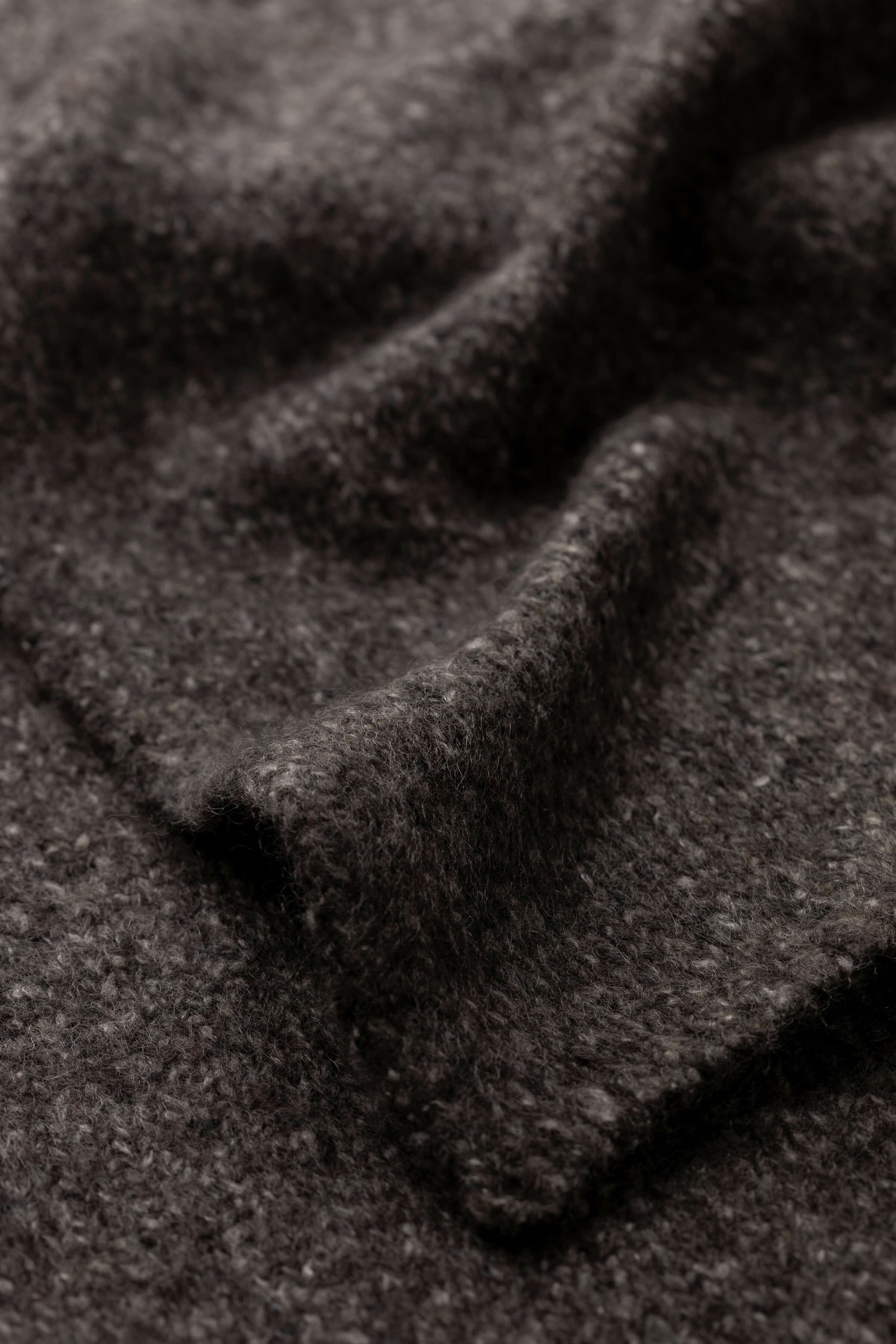 Cashmere Bouclé Charcoal Scarf