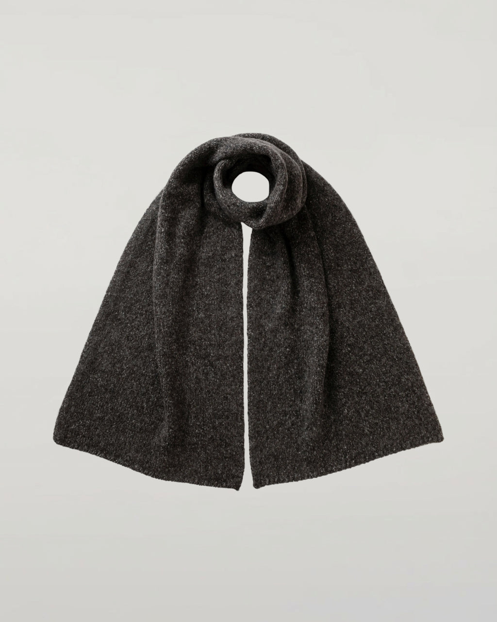 Cashmere Bouclé Charcoal Scarf