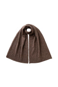 Cashmere Bouclé Brown Scarf