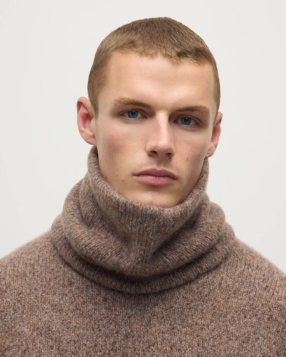 Cashmere Bouclé Brown Snood