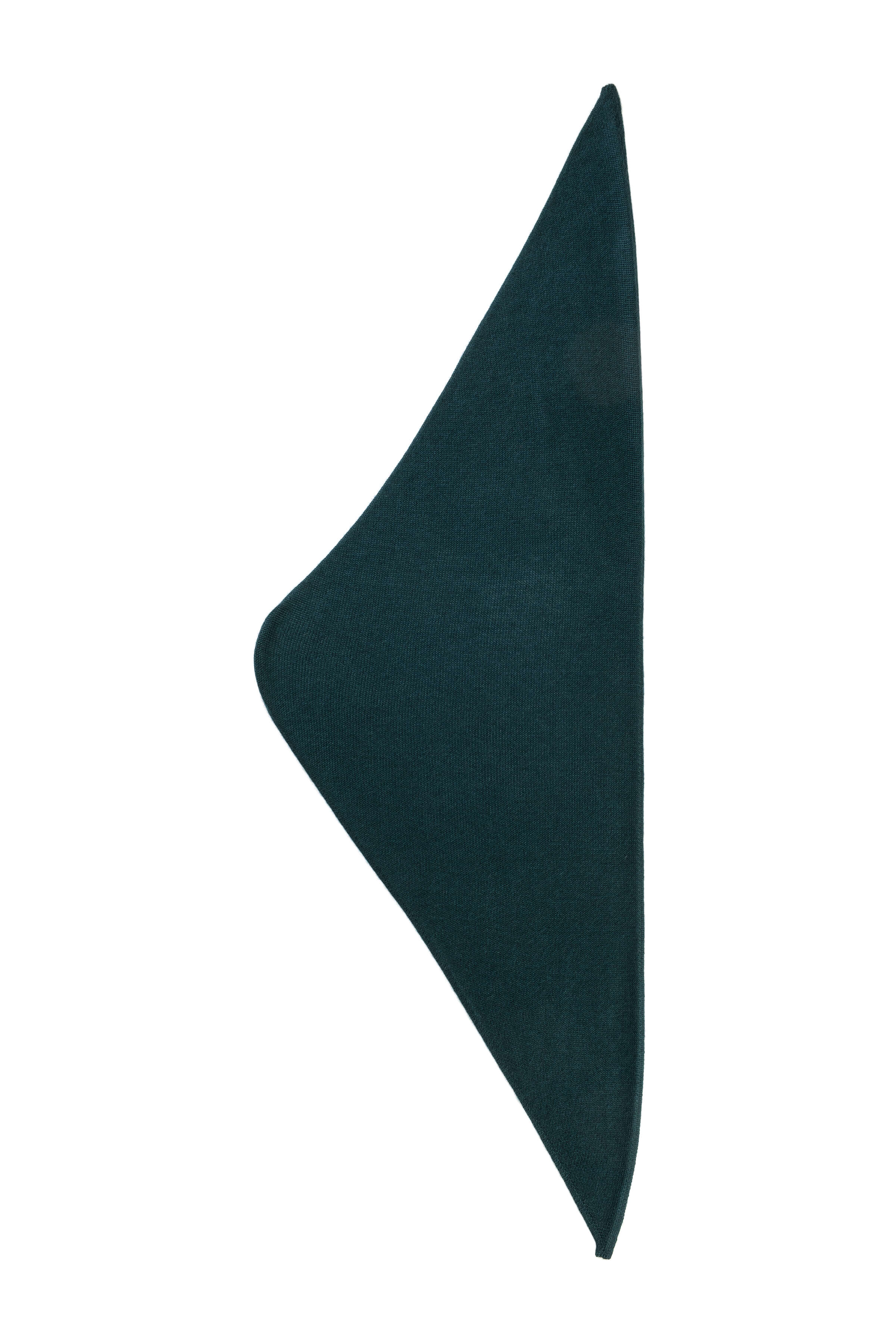 Triangle Cashmere Silk Green Neck Tie
