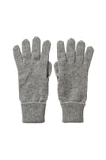 Light Grey Cashmere Gloves with Turnback Cuffs