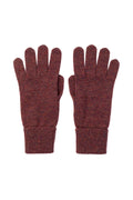 Purple Cashmere Gloves with Turnback Cuffs