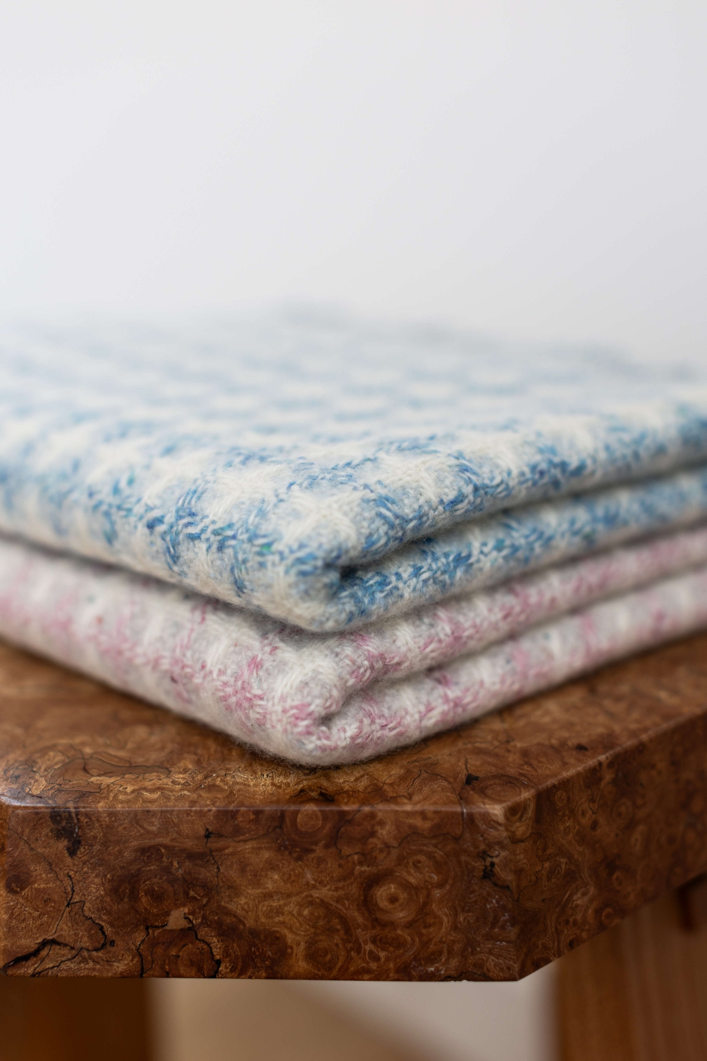 Donegal Cashmere Baby Blanket in Pink