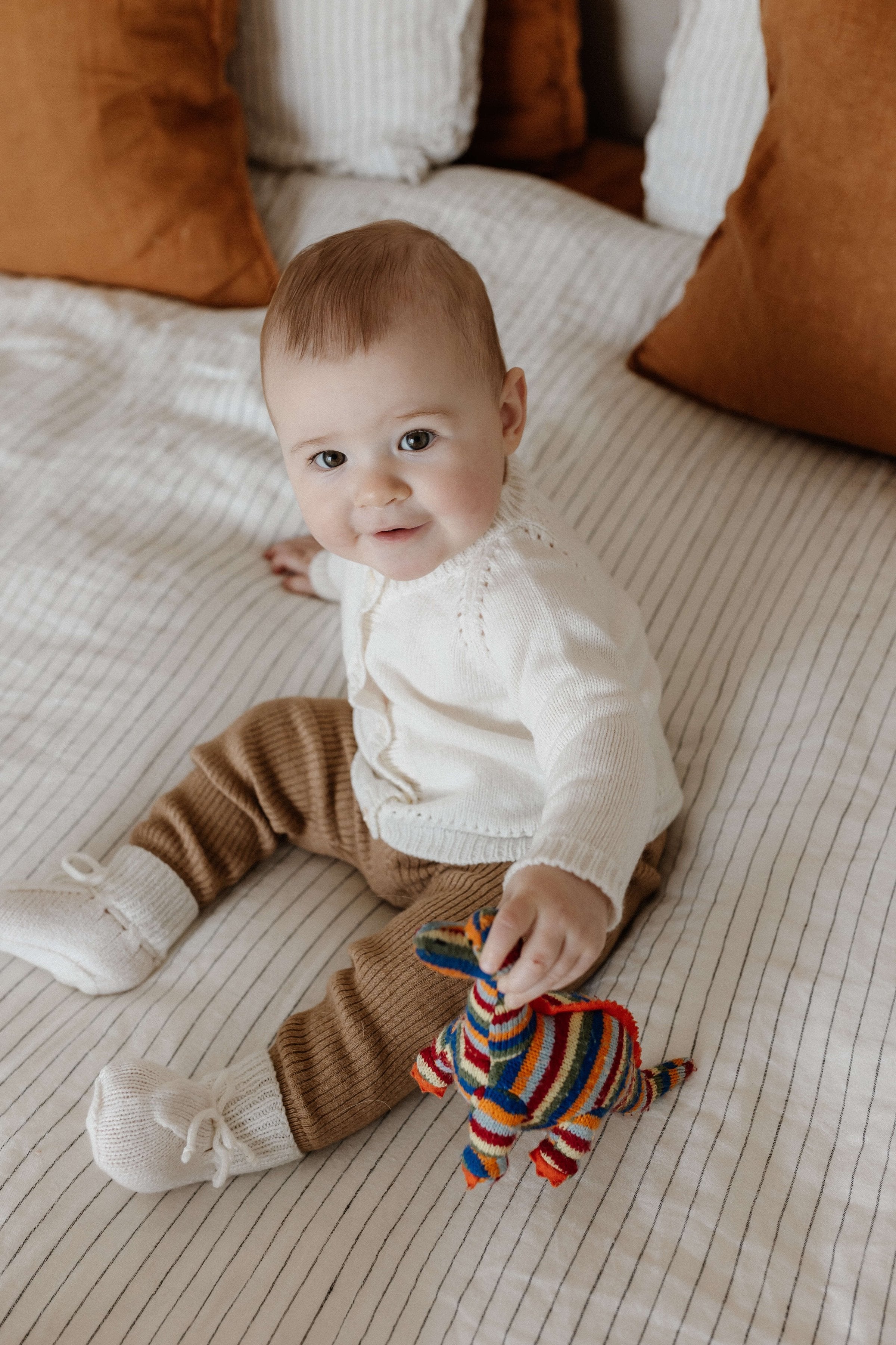White Cashmere Baby Cardigan