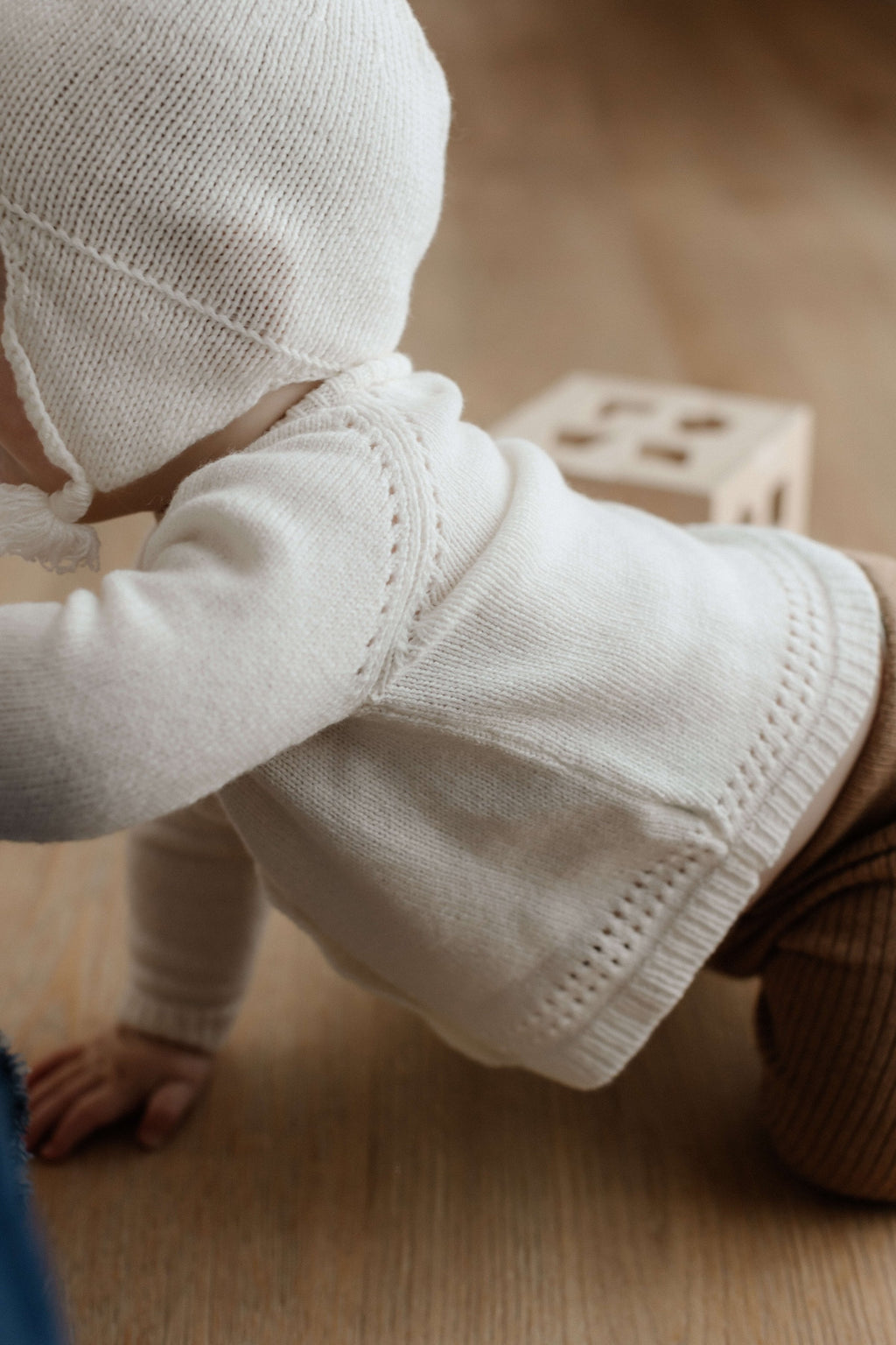 White Cashmere Baby Cardigan