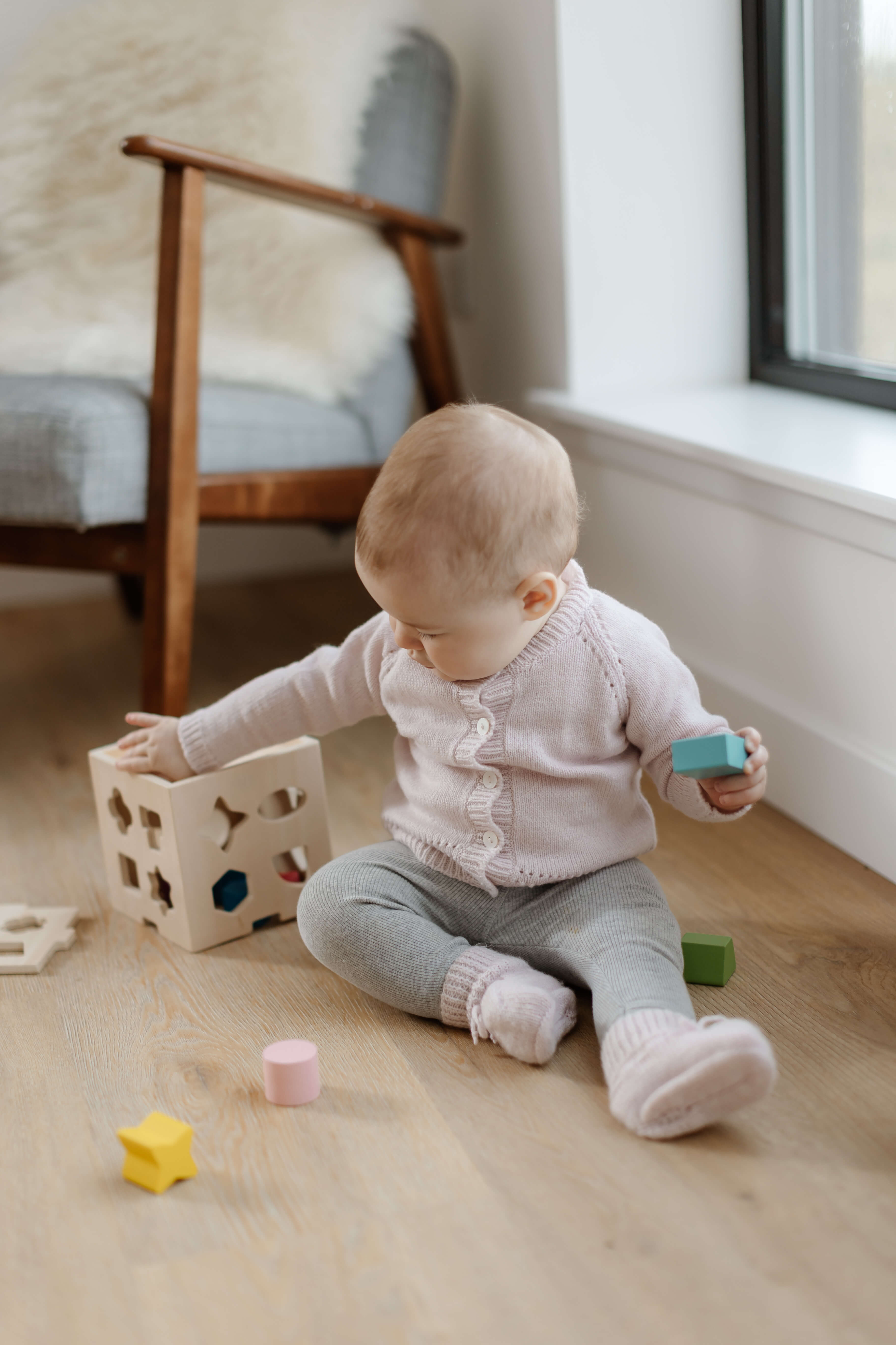 Pink Cashmere Baby Cardigan