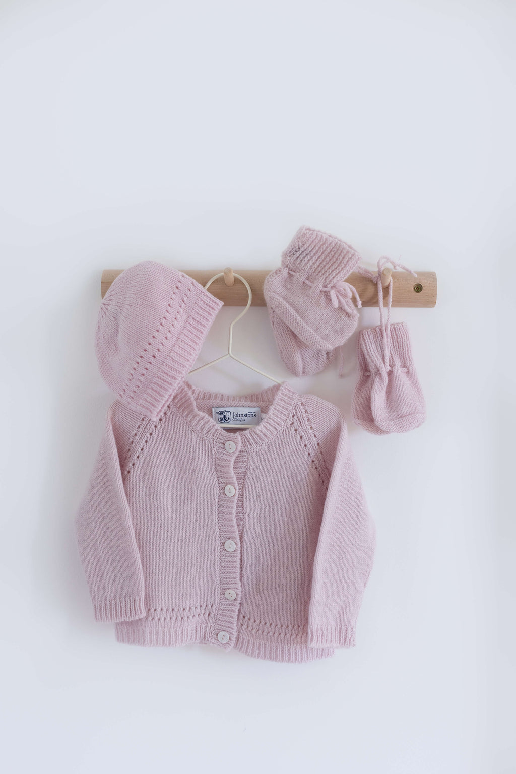 Pink Cashmere Baby Mittens