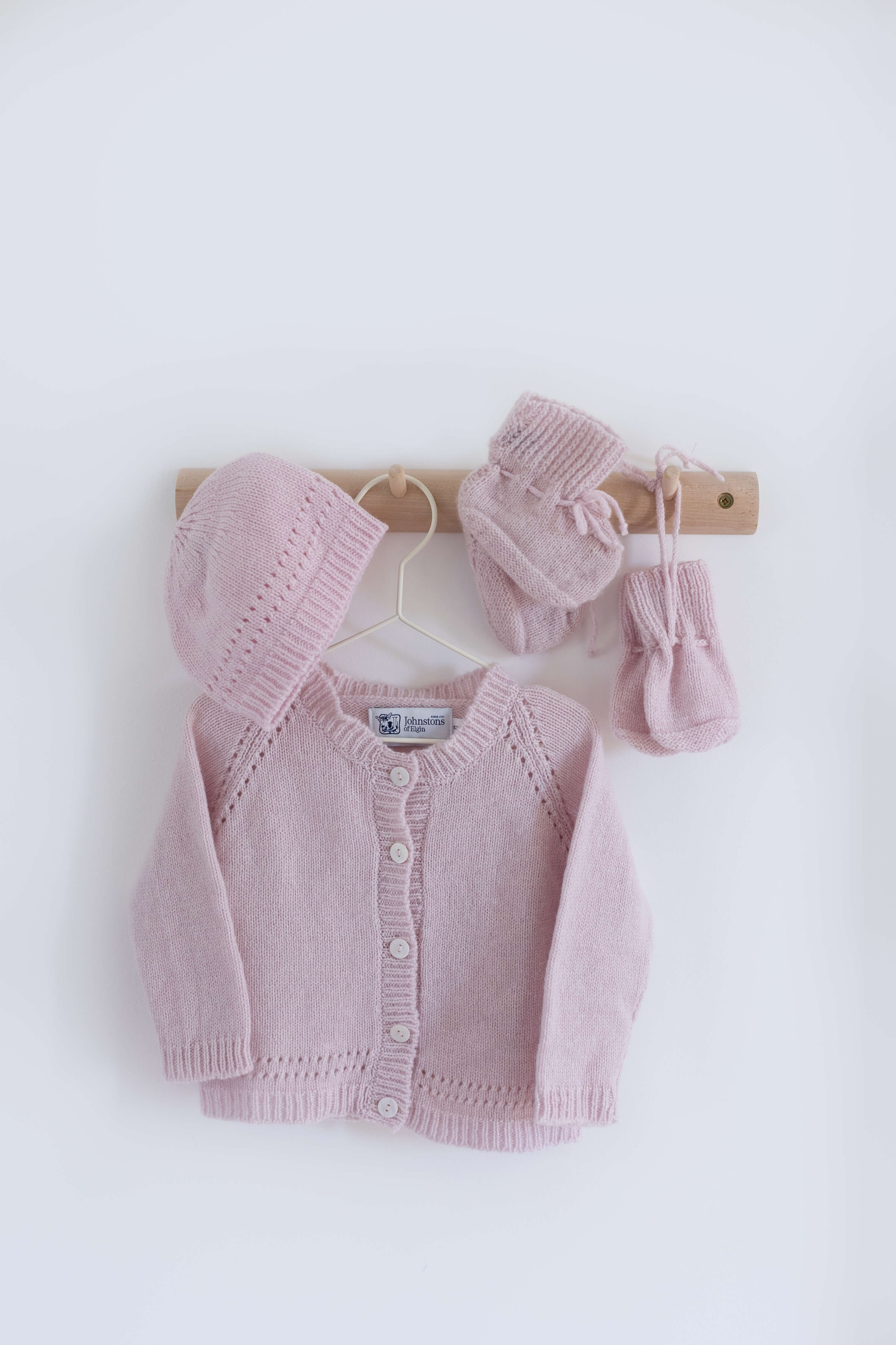 Pink Cashmere Baby Mittens