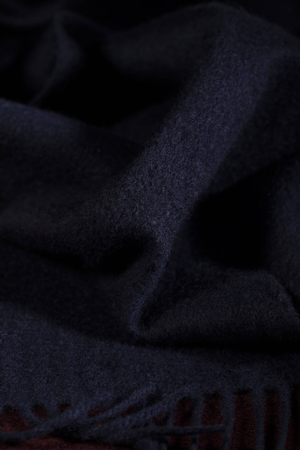 Dark Navy Cashmere Scarf