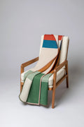 Blanket Stitched Block Jacquard Throw