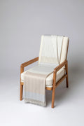Check Reversible Cashmere Throw in Heron