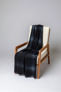 Blurred Cashmere Silk Bouclé Throw in Black