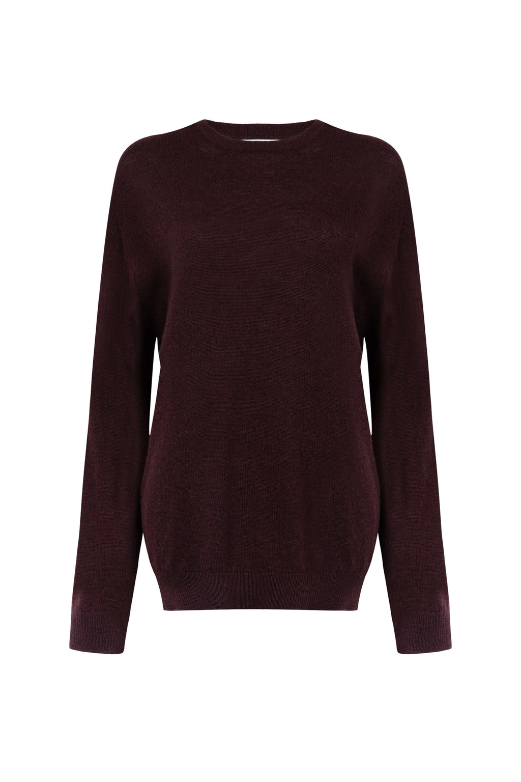 Classic Cashmere Dark Brown Round Neck Jumper