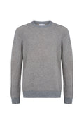 Textured Waffle Rib Grey Cashmere Jumper