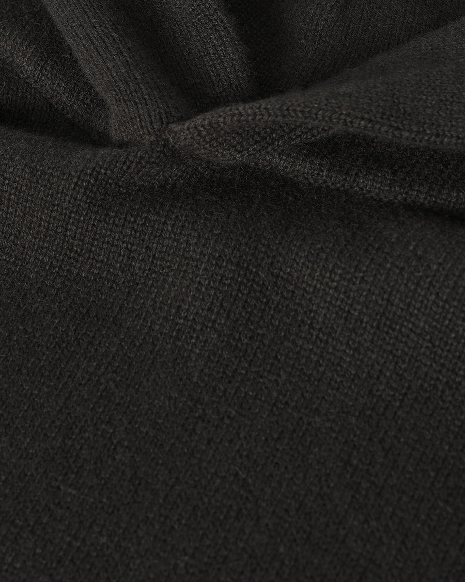 Dark Grey Cashmere Hoodie