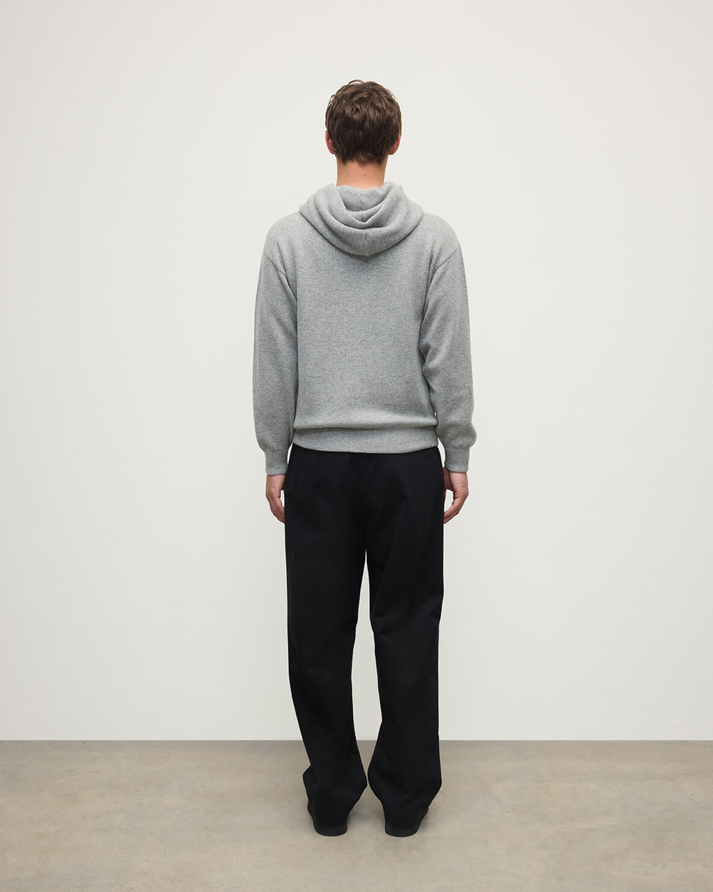 Light Grey Cashmere Hoodie