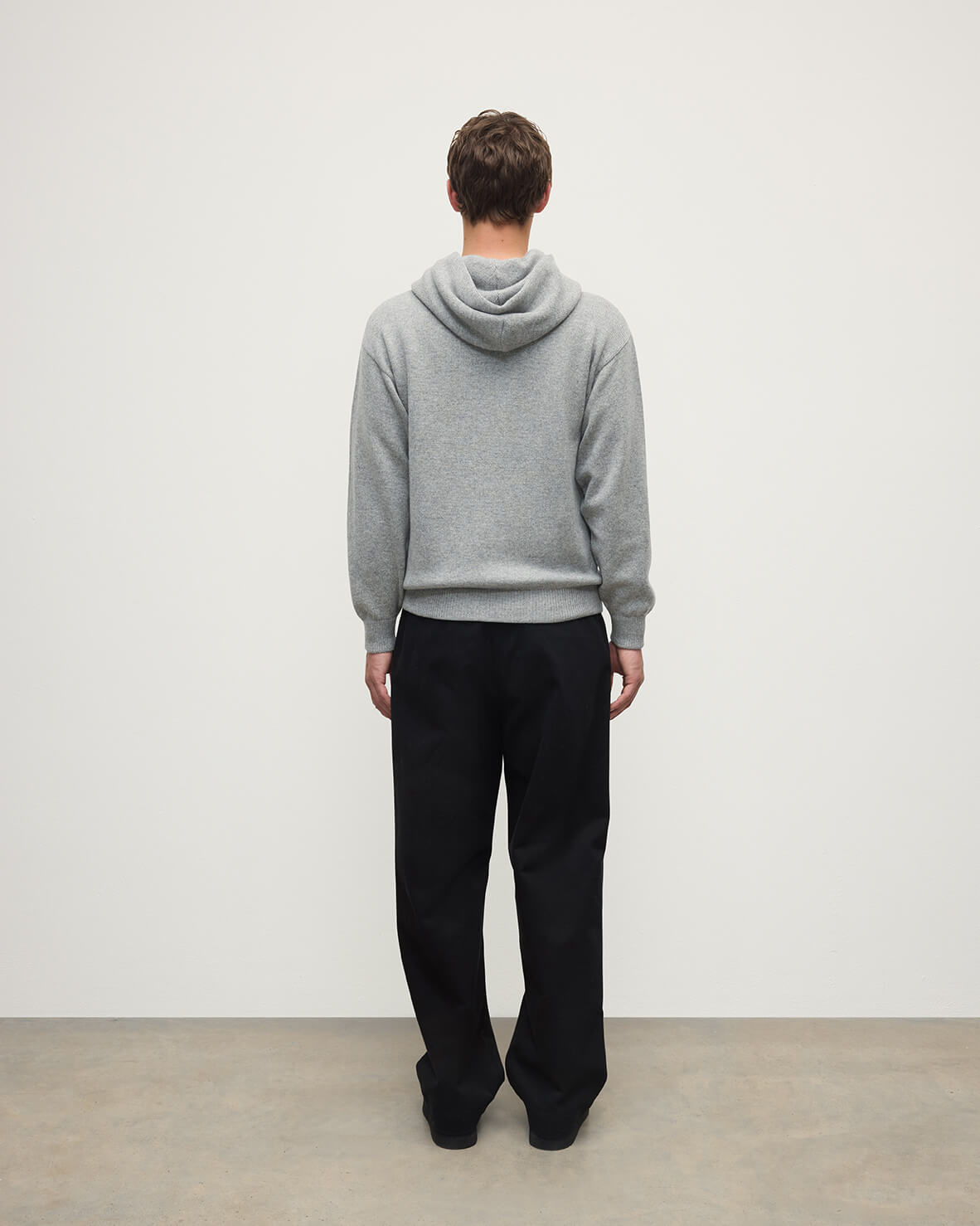 Light Grey Cashmere Hoodie