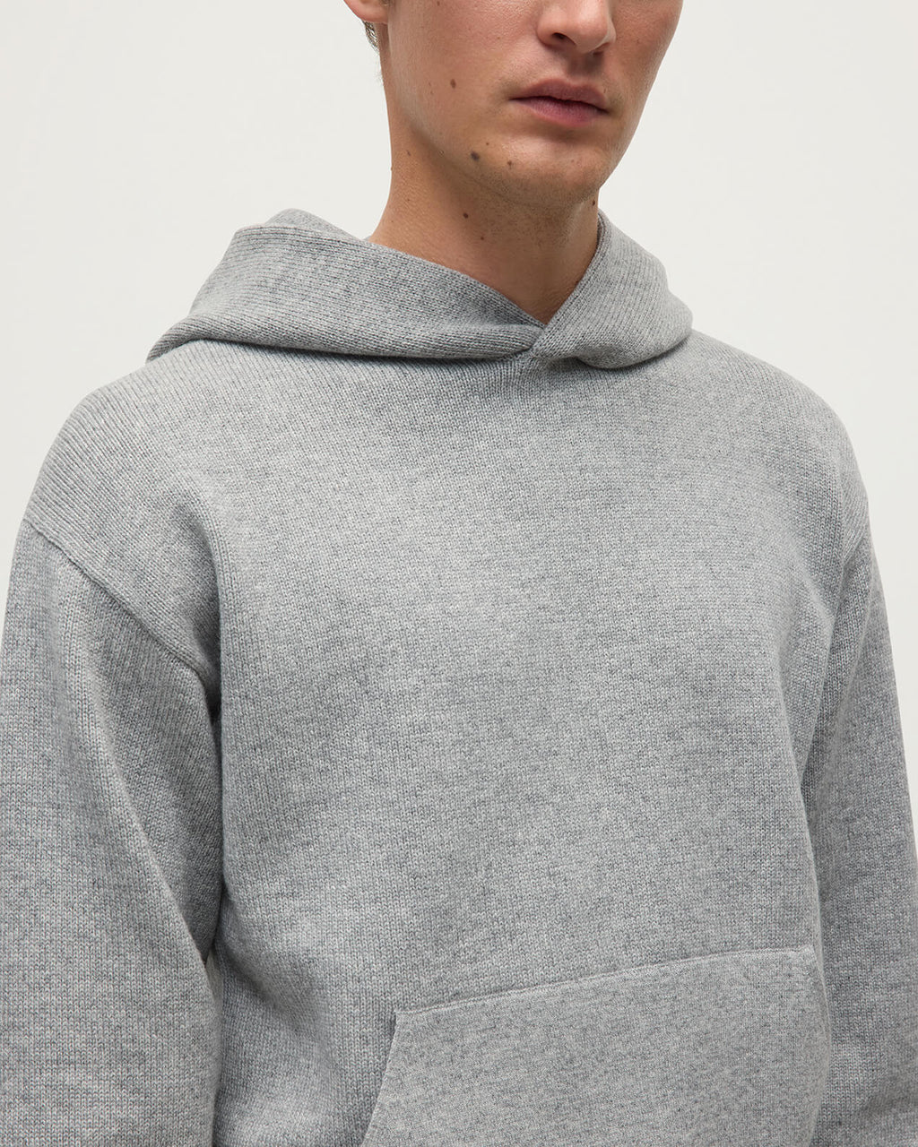 Light Grey Cashmere Hoodie