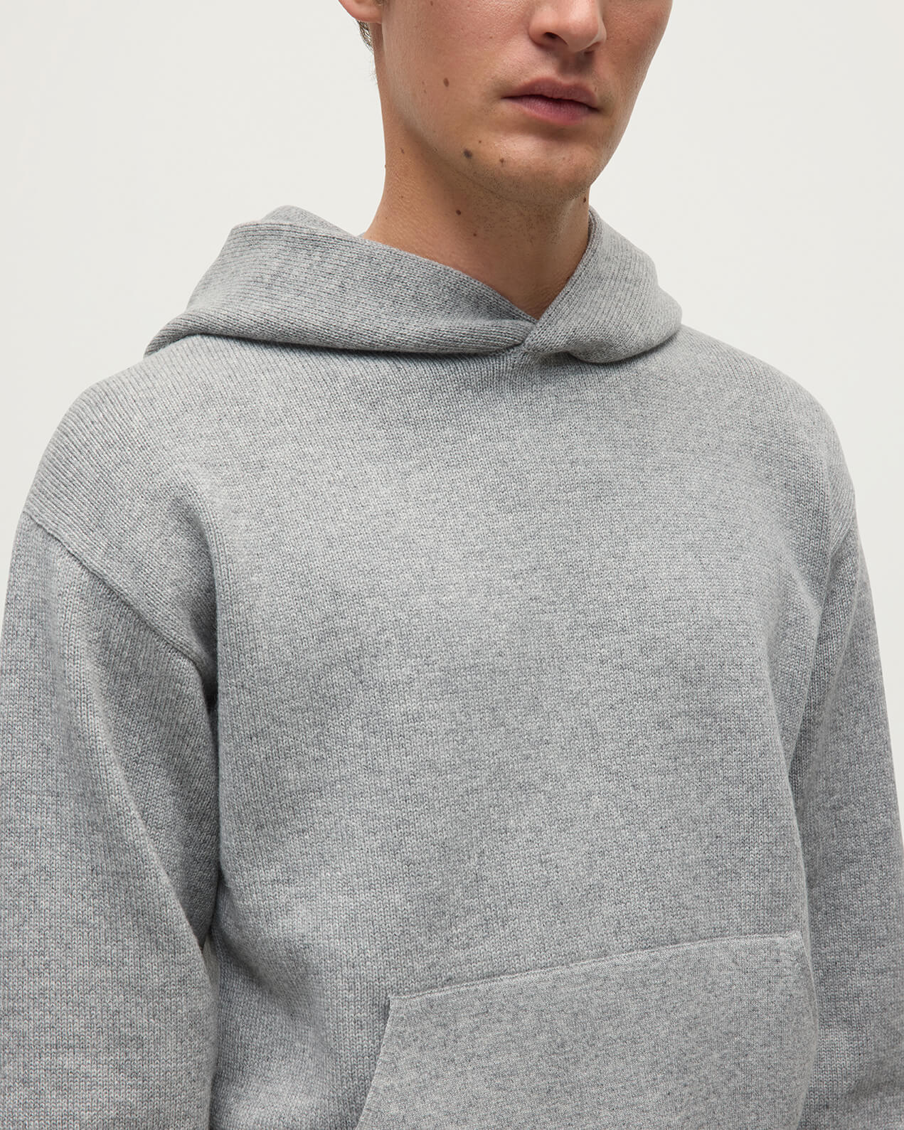 Light Grey Cashmere Hoodie