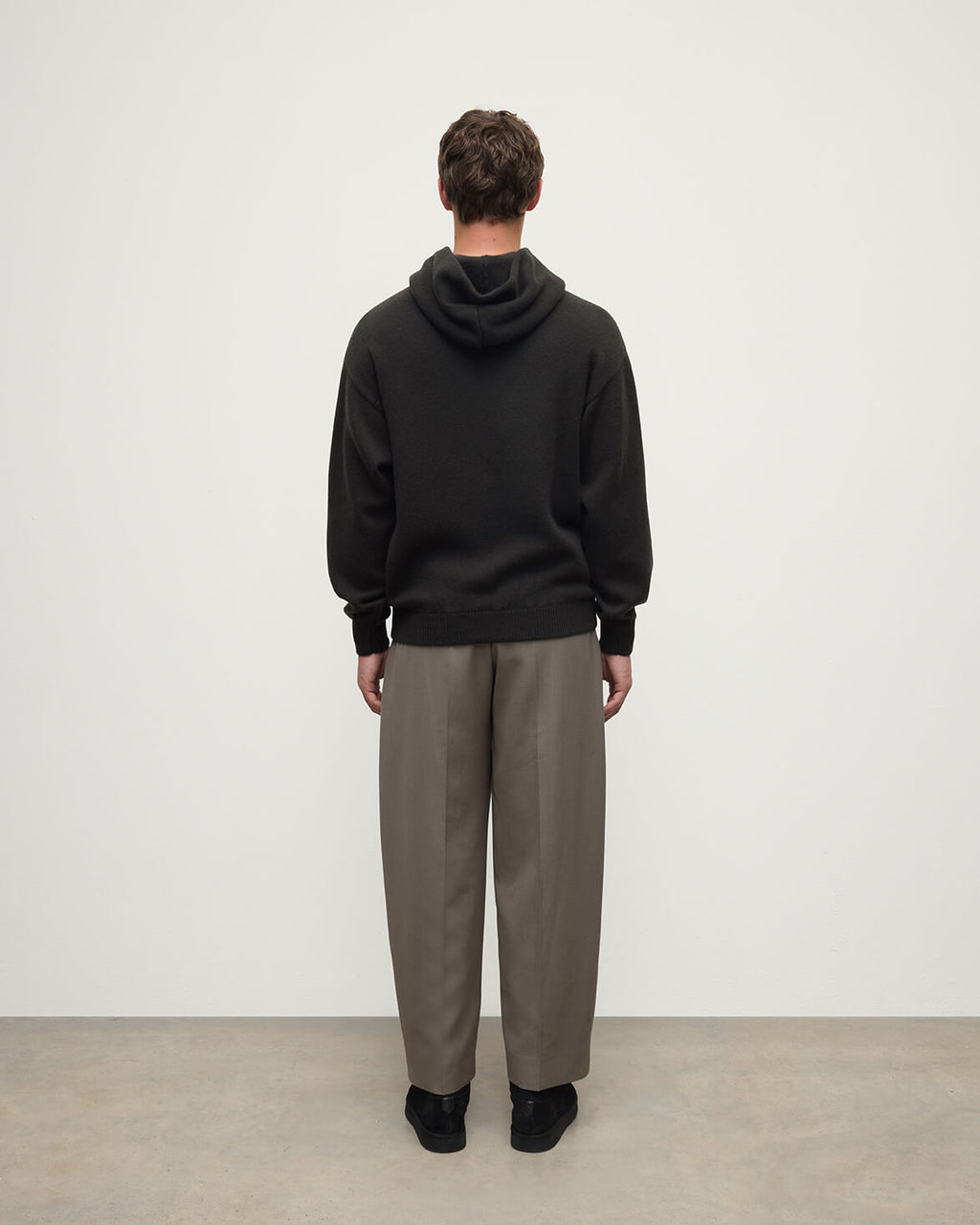 Dark Grey Cashmere Hoodie
