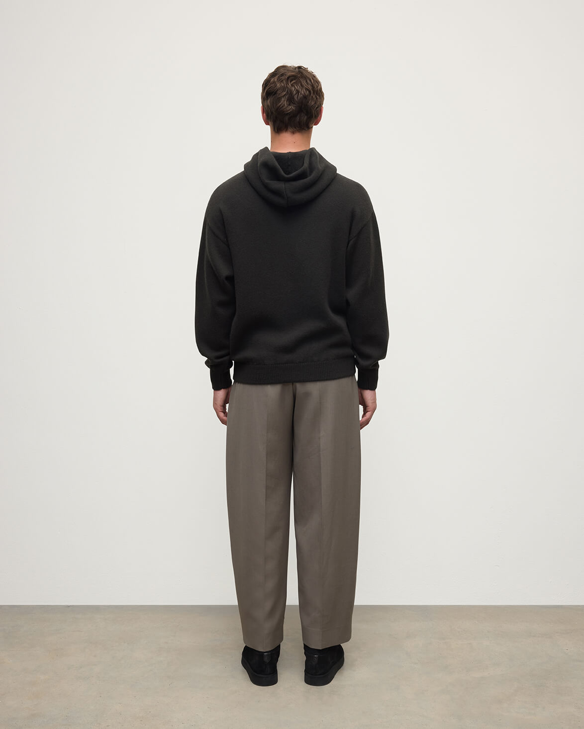Dark Grey Cashmere Hoodie