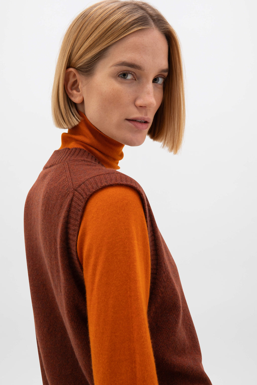 Gauzy Cashmere Red Tank