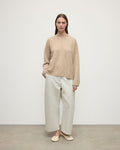 Cable Knit Natural Cashmere Jumper