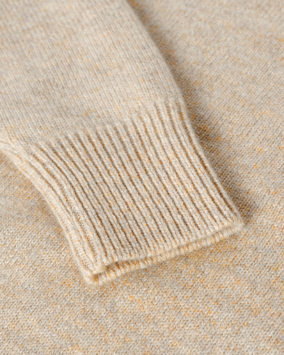 Cashmere Natural Roll Neck Jumper