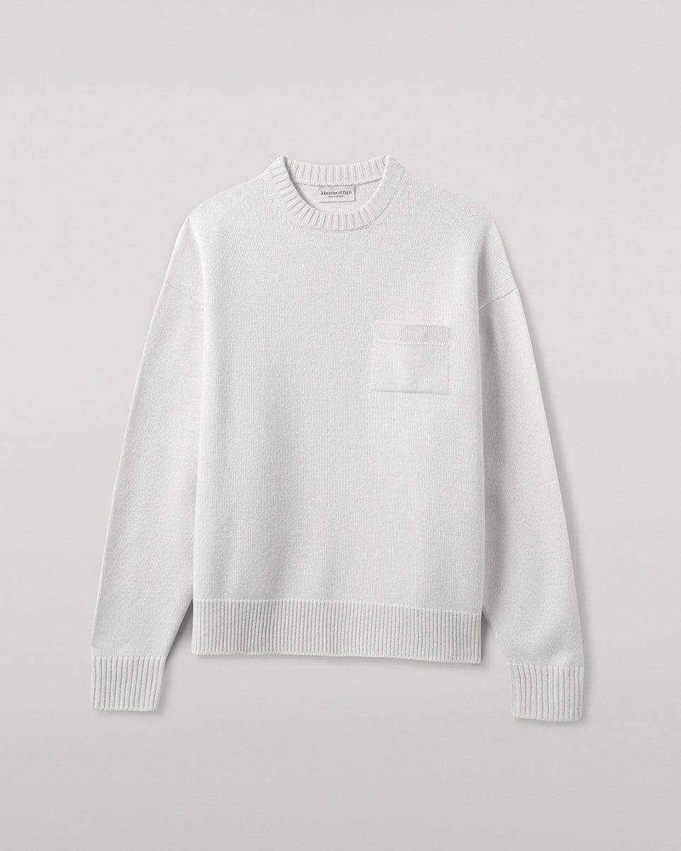 Oversized White Cashmere Jumper