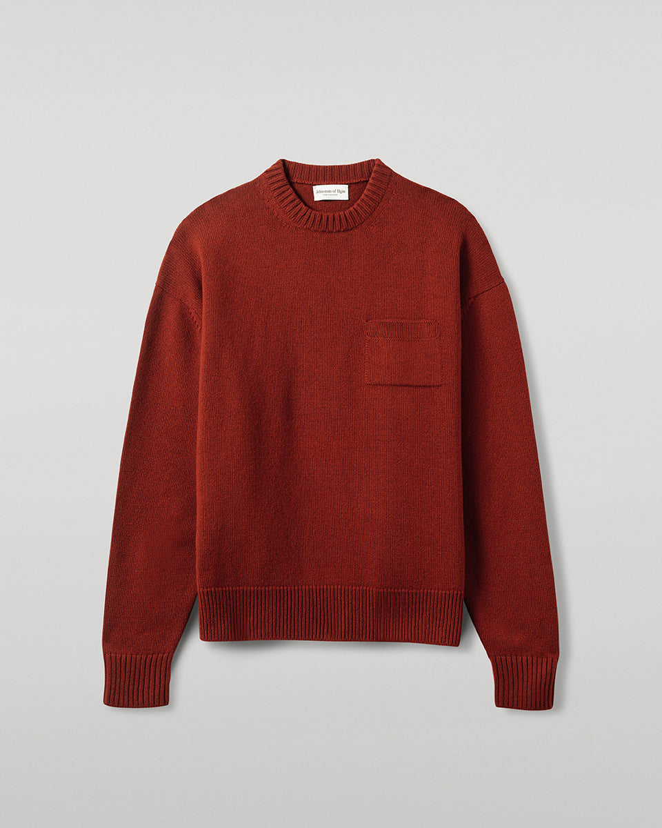Oversized Dark Red Cashmere Jumper